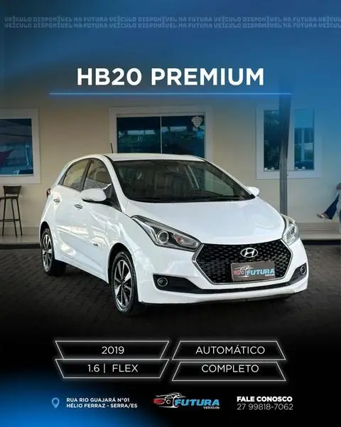 Carro Hyundai HB20 2019 1.6 Premium (Aut) (Flex)