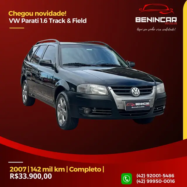 Carro Volkswagen Parati 2007 Track Field 1.6 G4 (Flex)