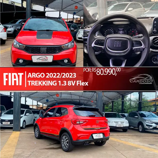Carro Fiat Argo 2023 Trekking 1.3 (Flex)
