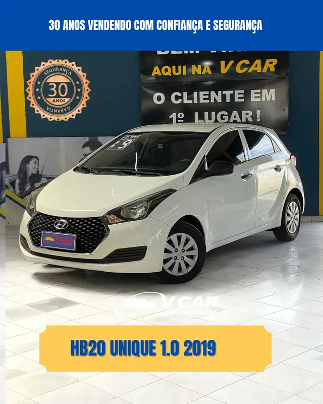 Carro Hyundai HB20 2019 1.0 Comfort (Flex)