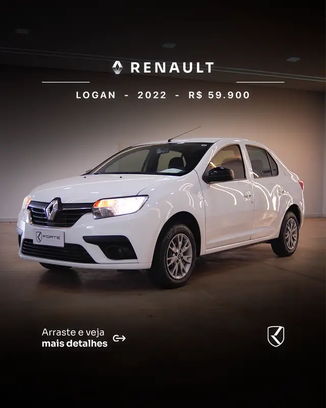 Carro Renault Logan 2022 Zen 1.6 16V SCe (Flex)