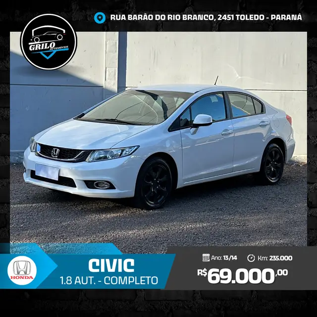 Carro Honda Civic 2014 New  LXS 1.8 16V i-VTEC (Aut) (Flex)