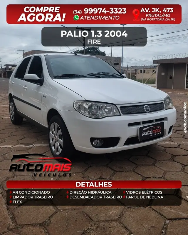 Carro Fiat Palio 2004 ELX 1.3 8V (Flex)