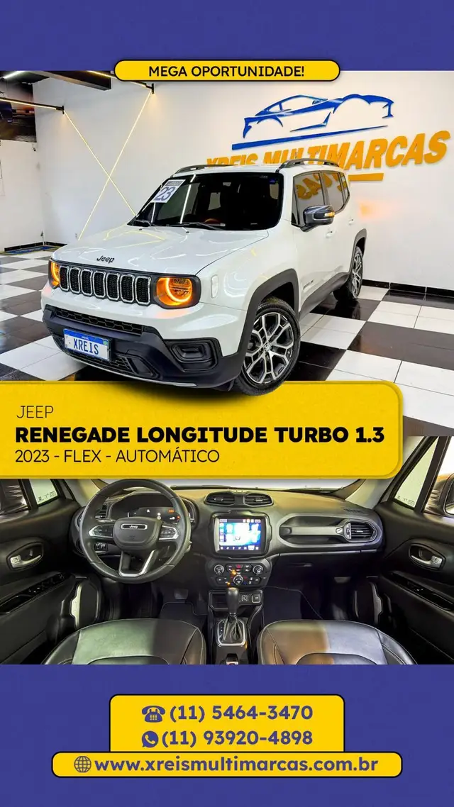 Carro Jeep Renegade 2023 Longitude T270 1.3 Turbo 4x2