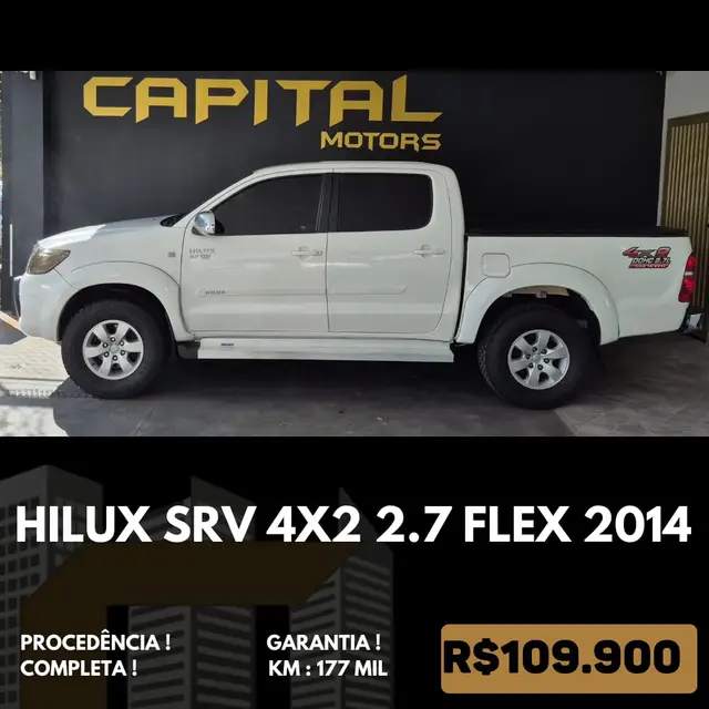 Carro Toyota Hilux Cabine Dupla 2014 Hilux 2.7 SR CD 4x2 (Flex) (Aut)