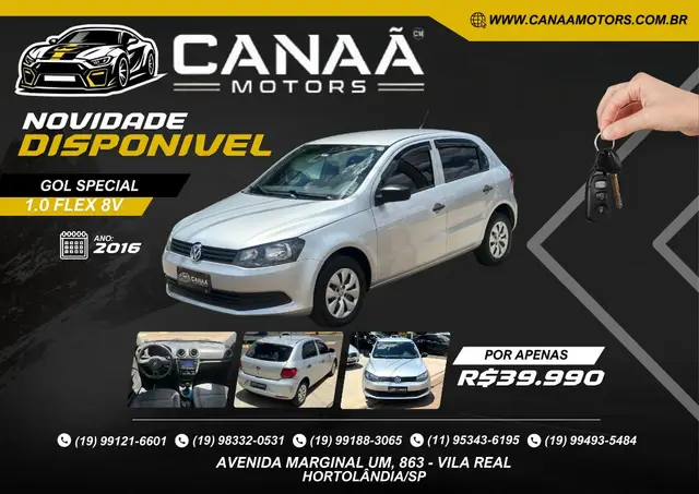 Carro Volkswagen Gol 2016 1.0 TEC Special (Flex) 4p