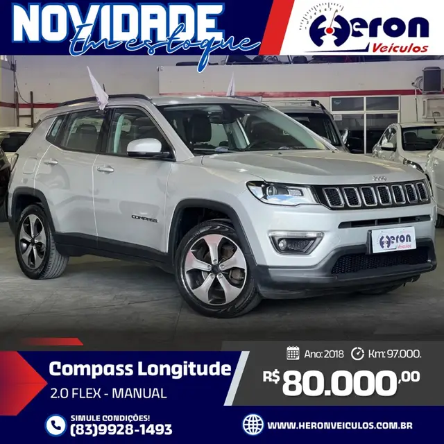 Carro Jeep Compass 2018 2.0 Longitude 4x2 (Aut) (Flex)