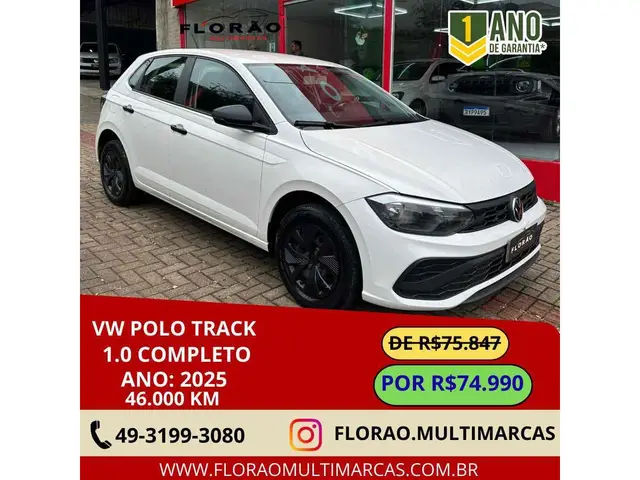 Carro Volkswagen Polo 2025 Track 1.0 Flex 12V 5p
