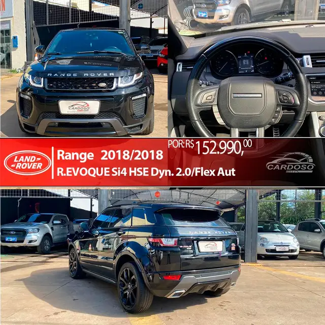 Carro Land Rover Range Rover Evoque 2018 2.0 SI4 HSE Dynamic 4WD Conversível
