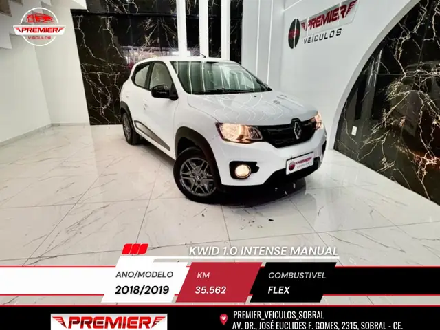 Carro Renault Kwid 2019 Intense 1.0 12v SCe (Flex)