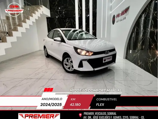 Carro Hyundai HB20S 2025 Comfort Plus 1.0