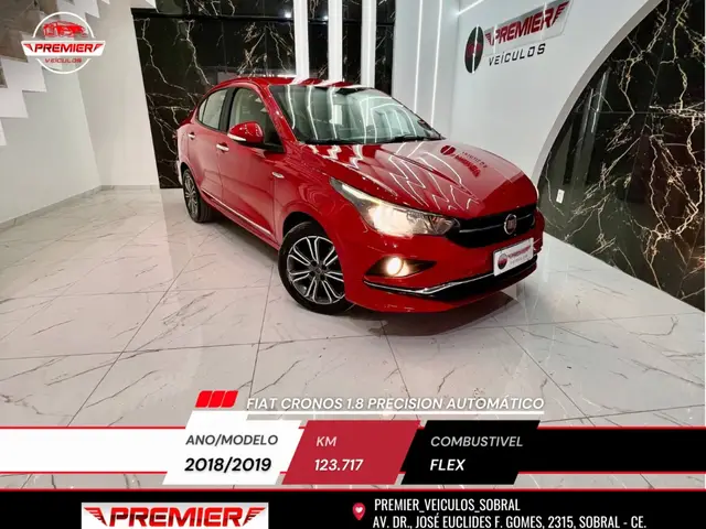 Carro Fiat Cronos 2019 1.8 Precision E.Torq AT6 (Flex)