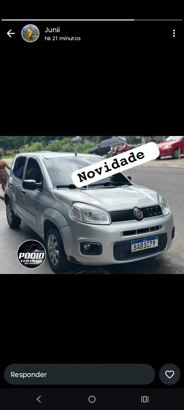 Carro Fiat Uno 2016 Attractive 1.0 (Flex) 4p