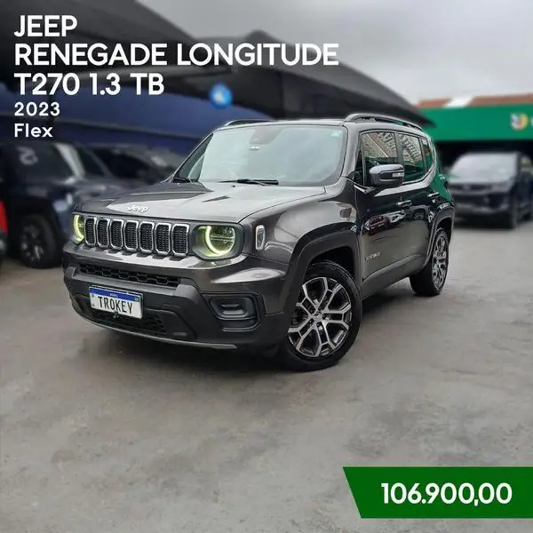Carro Jeep Renegade 2023 Longitude T270 1.3 Turbo 4x2
