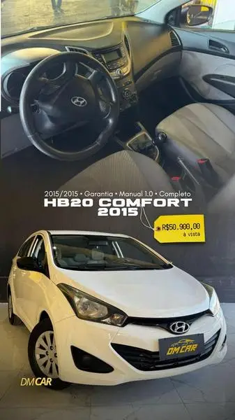 Carro Hyundai HB20 2015 1.0 Comfort (Flex)