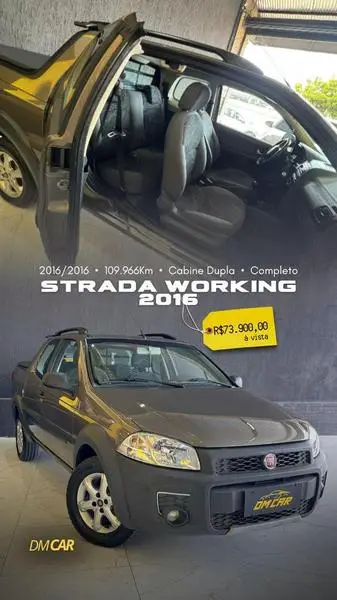 Carro Fiat Strada 2016 Working 1.4 (Flex)