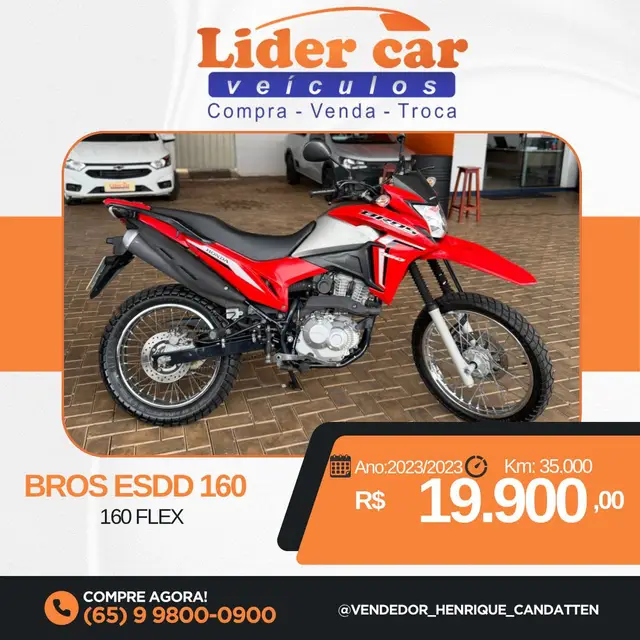 Moto Honda NXR 160 2023 Bros ESDD