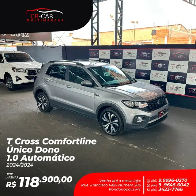 Carro Volkswagen T-Cross 2024 1.0 200 TSI Comfortline (Aut) (Flex)