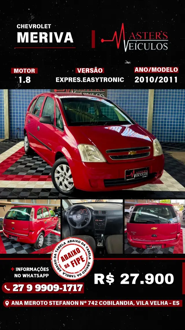 Carro Chevrolet Meriva 2011 Expression 1.8 (Flex) (easytronic)