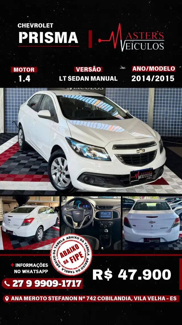 Carro Chevrolet Prisma 2015 1.4 LT SPE/4
