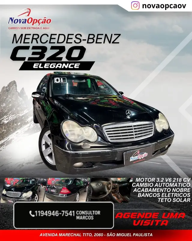 Carro Mercedes-Benz Classe C 2001 C 320 Avantgarde