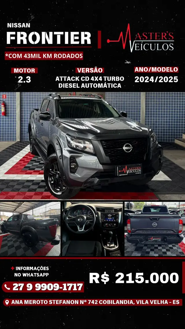 Carro Nissan Frontier 2025 Attack 2.3 Turbo 4x4