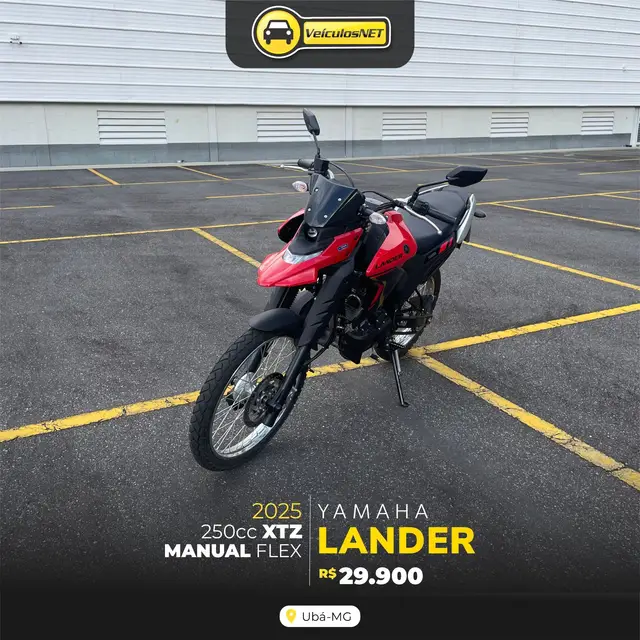 Moto Yamaha XTZ 250 Lander 2025 Connected
