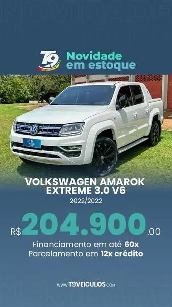 Carro Volkswagen Amarok 2022 Extreme 3.0 CD 4x4 TDi (Aut)
