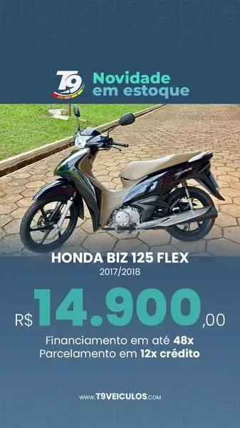 Moto Honda Biz 125 2018 Flex