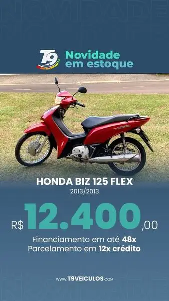 Moto Honda Biz 125 2013 ES