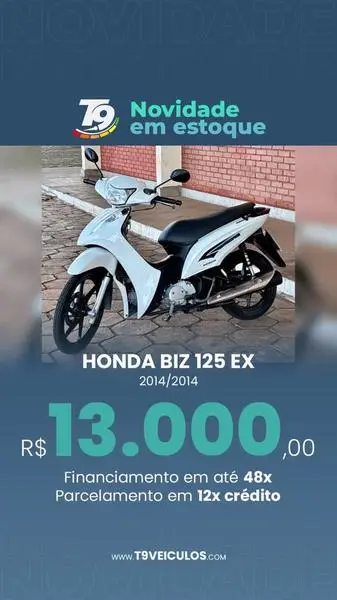Moto Honda Biz 125 2014 EX