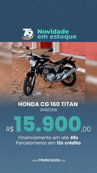 Moto Honda CG 160 2018 Titan