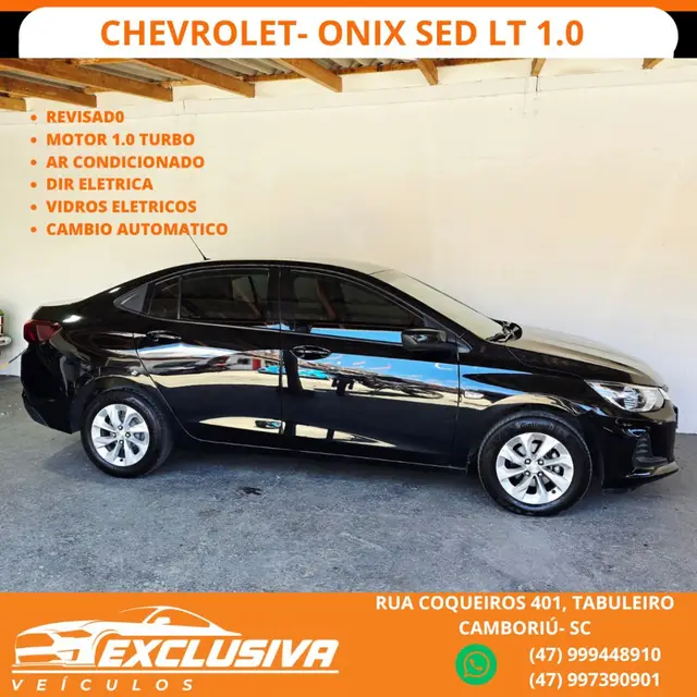 Carro Chevrolet Onix 2022 LT 1.0 Turbo (Flex) (Aut)