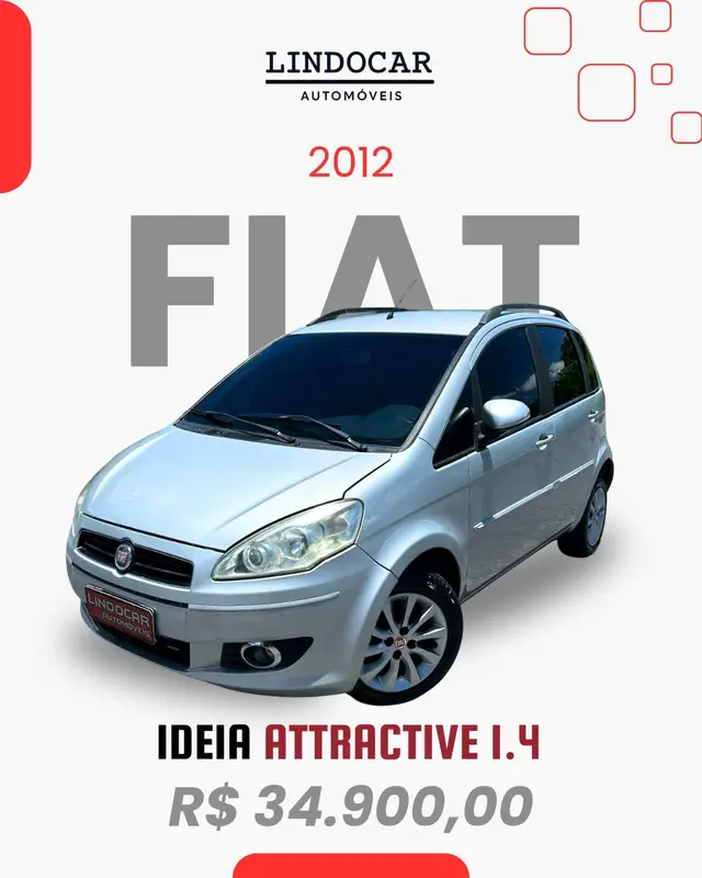 Carro Fiat Idea 2012 Attractive 1.4 8V (Flex)