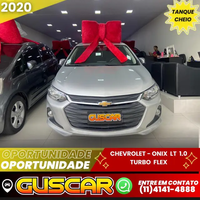 Carro Chevrolet Onix 2020 LT 1.0 Turbo (Flex)