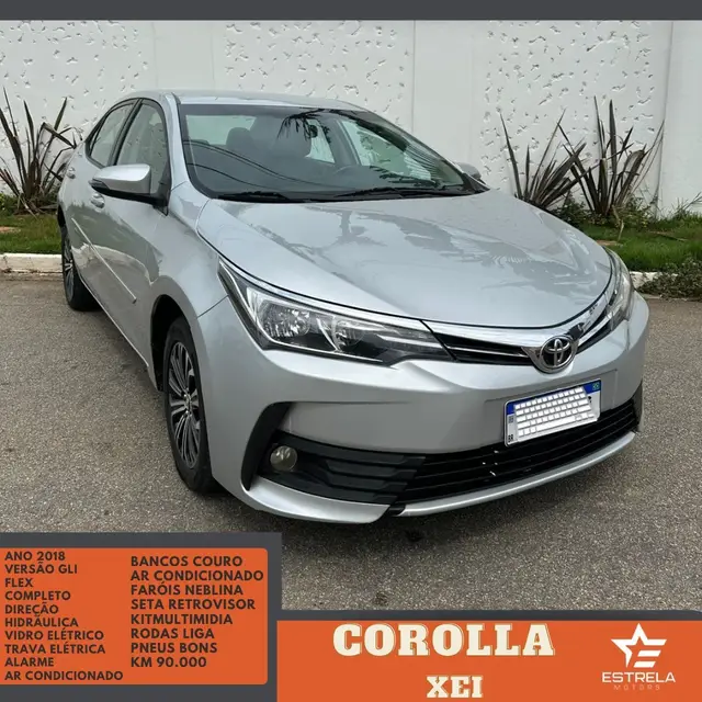 Carro Toyota Corolla 2018 1.8 Dual VVT GLi Multi-Drive (Flex)