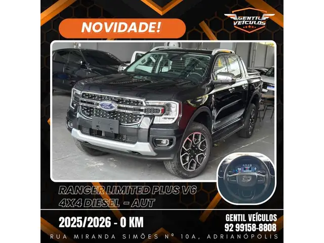Carro Ford Ranger Cabine Dupla 2026 Limited 3.0 V6 4WD AT