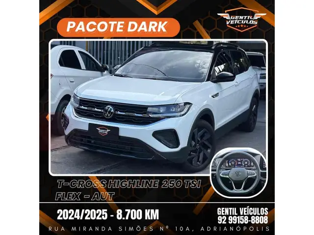 Carro Volkswagen T-Cross 2025 1.4 TSI Highline (Aut) (Flex)
