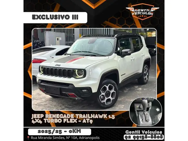 Carro Jeep Renegade 2025 Longitude T270 1.3 Turbo 4x2