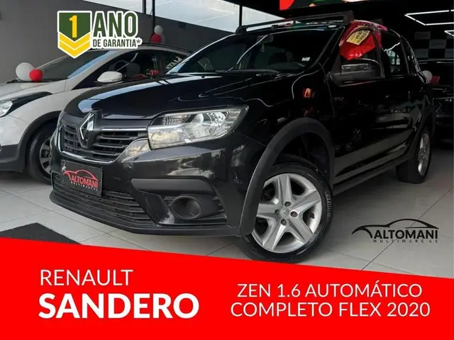Carro Renault Sandero 2020 Zen 1.6 16V SCe (Flex) (Aut)