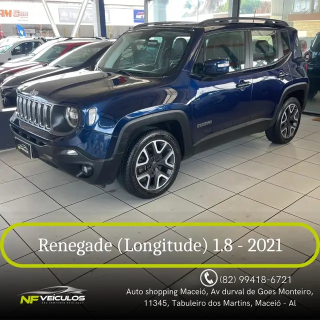 Carro Jeep Renegade 2021 Longitude 1.8 4x2 (Aut) (Flex)