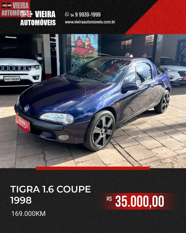 Carro Chevrolet Tigra 1998 Coupe 1.6 MPFi 16V