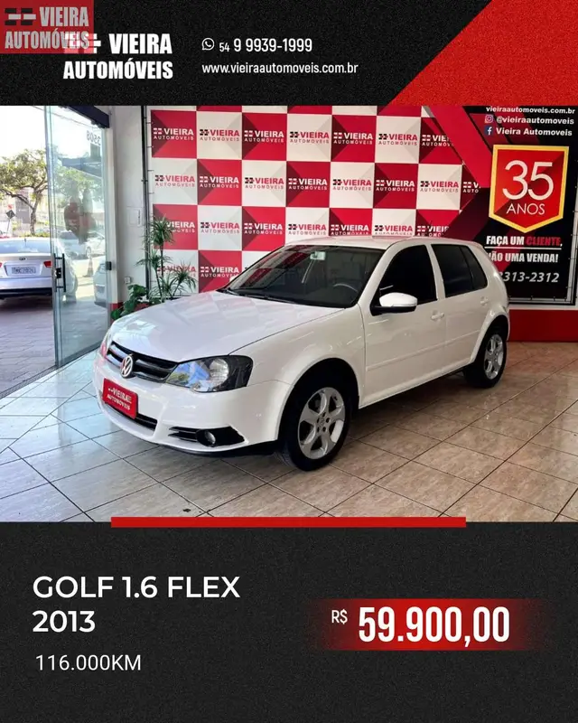 Carro Volkswagen Golf 2013 1.6 (Flex)