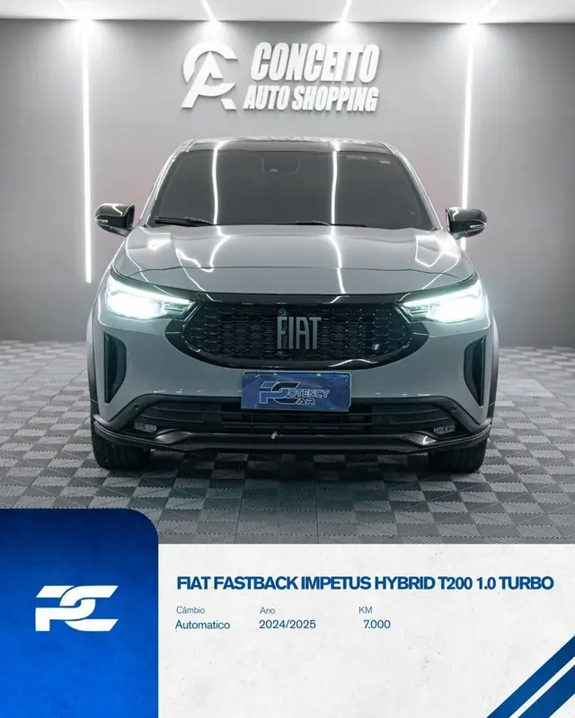 Carro Fiat Fastback 2025 Impetus T200 Hybrid