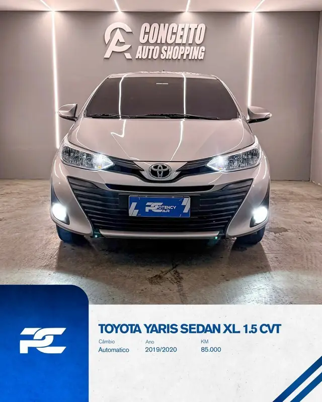 Carro Toyota Yaris Sedan 2020 1.5 XL Live CVT (Flex)