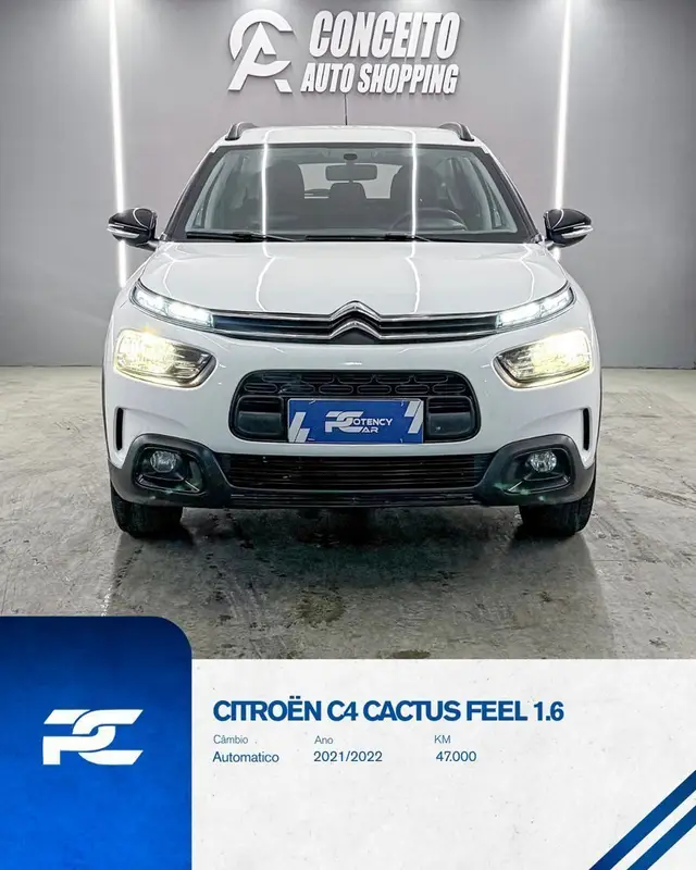 Carro Citroën C4 Cactus 2022 1.6 Feel (Aut) (Flex)