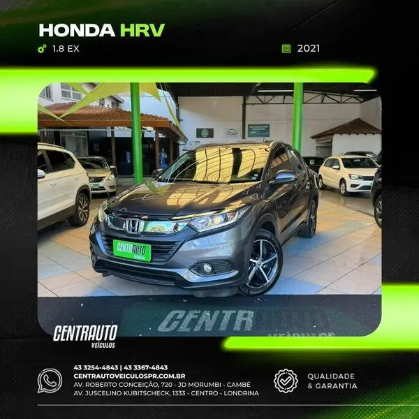 Carro Honda HR-V 2021 EX CVT 1.8 I-VTEC FlexOne