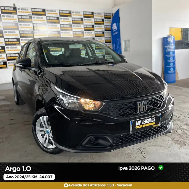 Carro Fiat Argo 2025 1.0