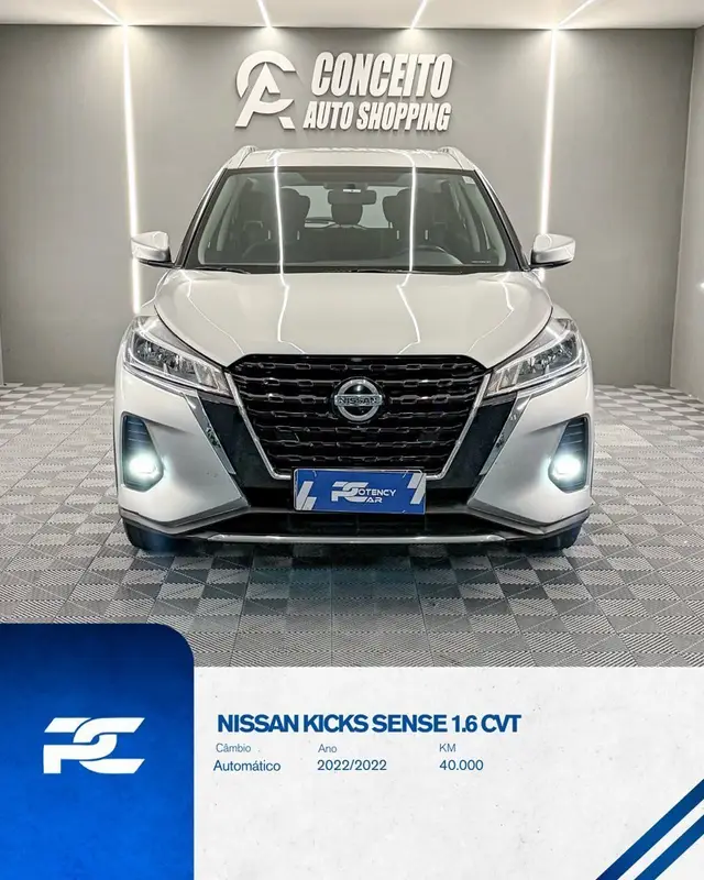 Carro Nissan Kicks 2022 Sense 1.6 (Flex) (Aut)