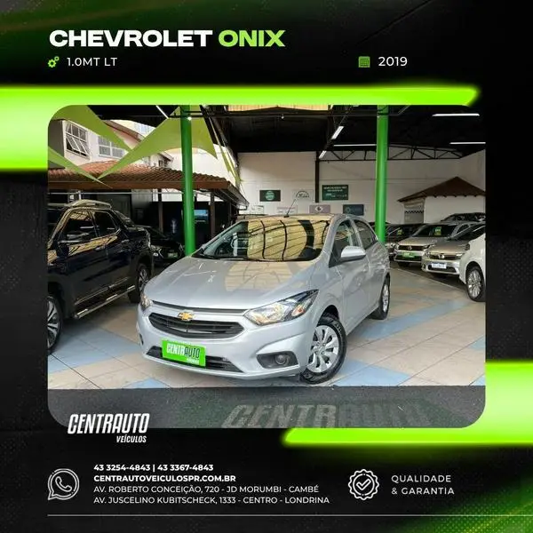 Carro Chevrolet Onix 2019 1.0 LT SPE/4